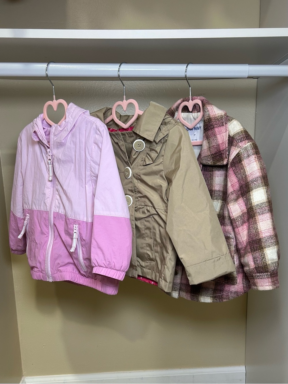 Toddler Girl 3 Coat Bundle Size 2T